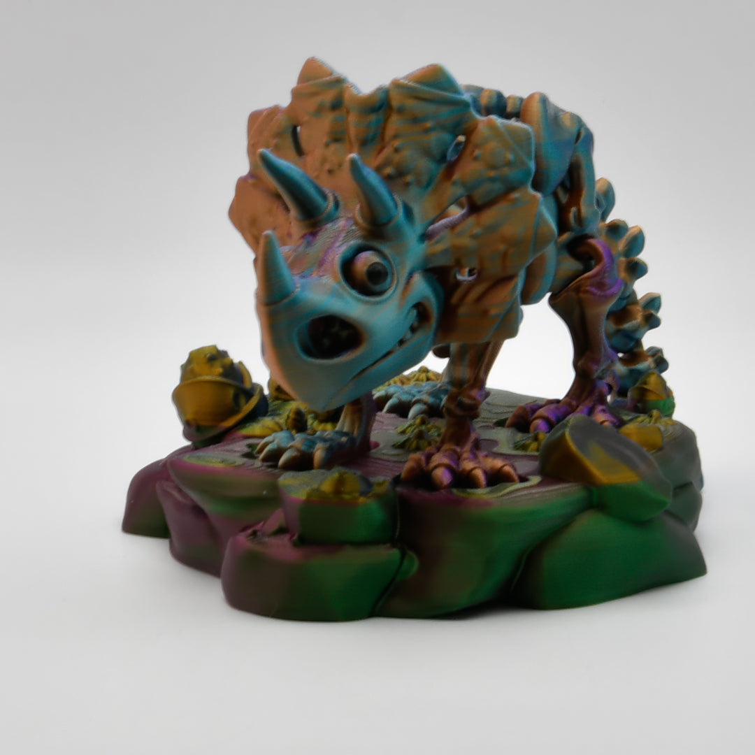 Skeleton Triceratops Stand