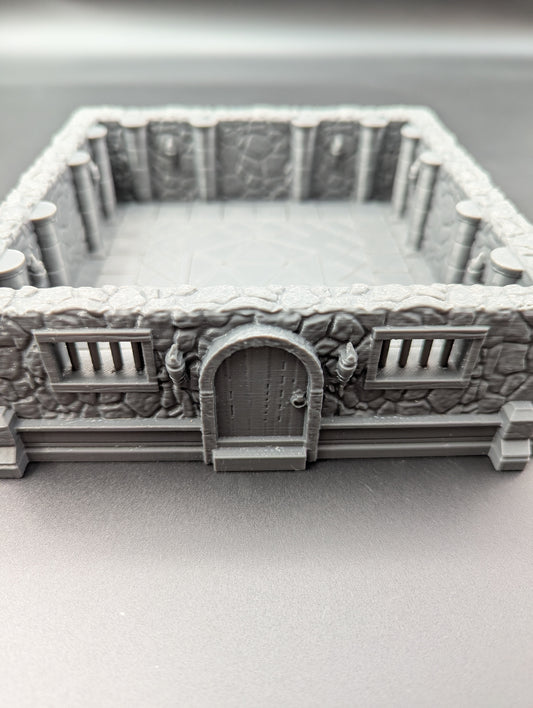 Square Stone Dungeon Dice Tray