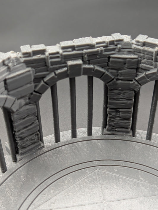 Circular Stone Dungeon Dice Tray