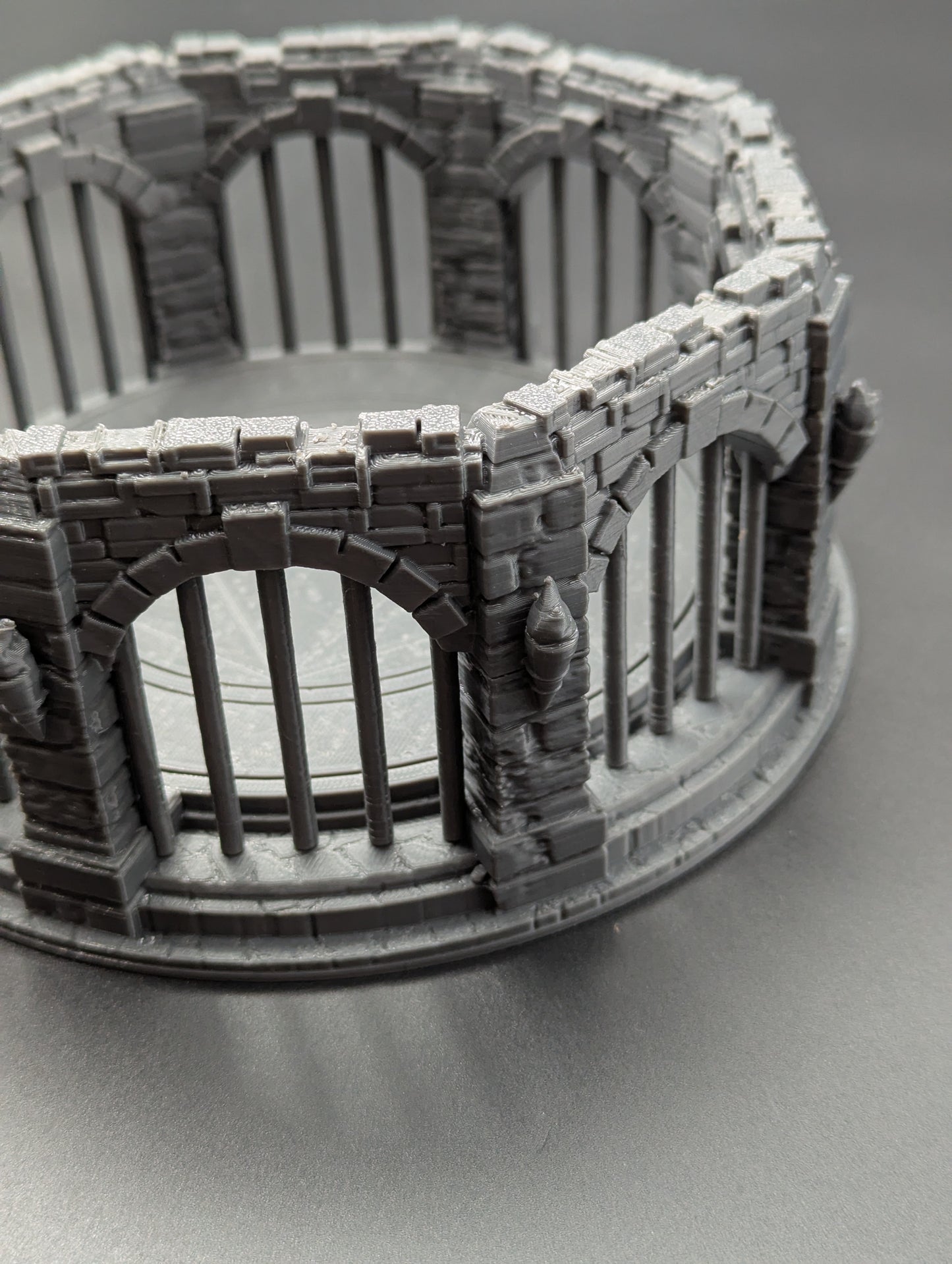 Circular Stone Dungeon Dice Tray