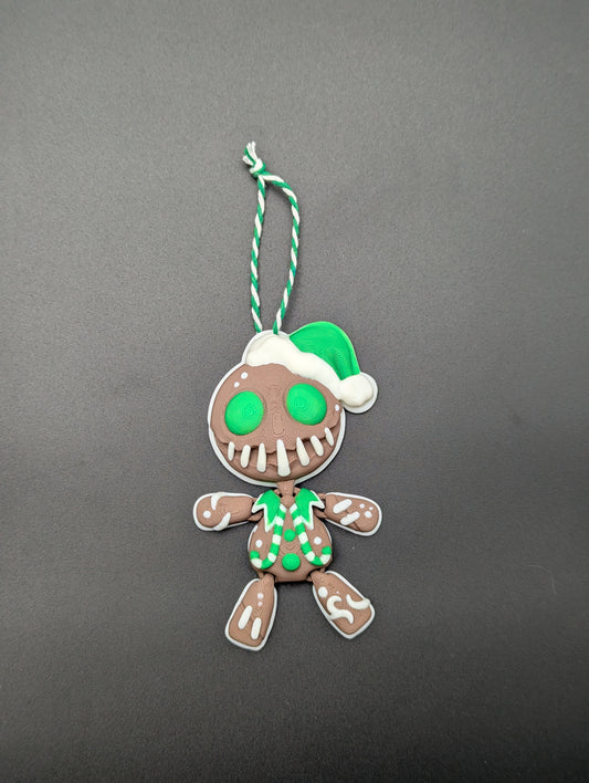 Twisted Gingerbread Man Christmas Tree Ornament Decoration