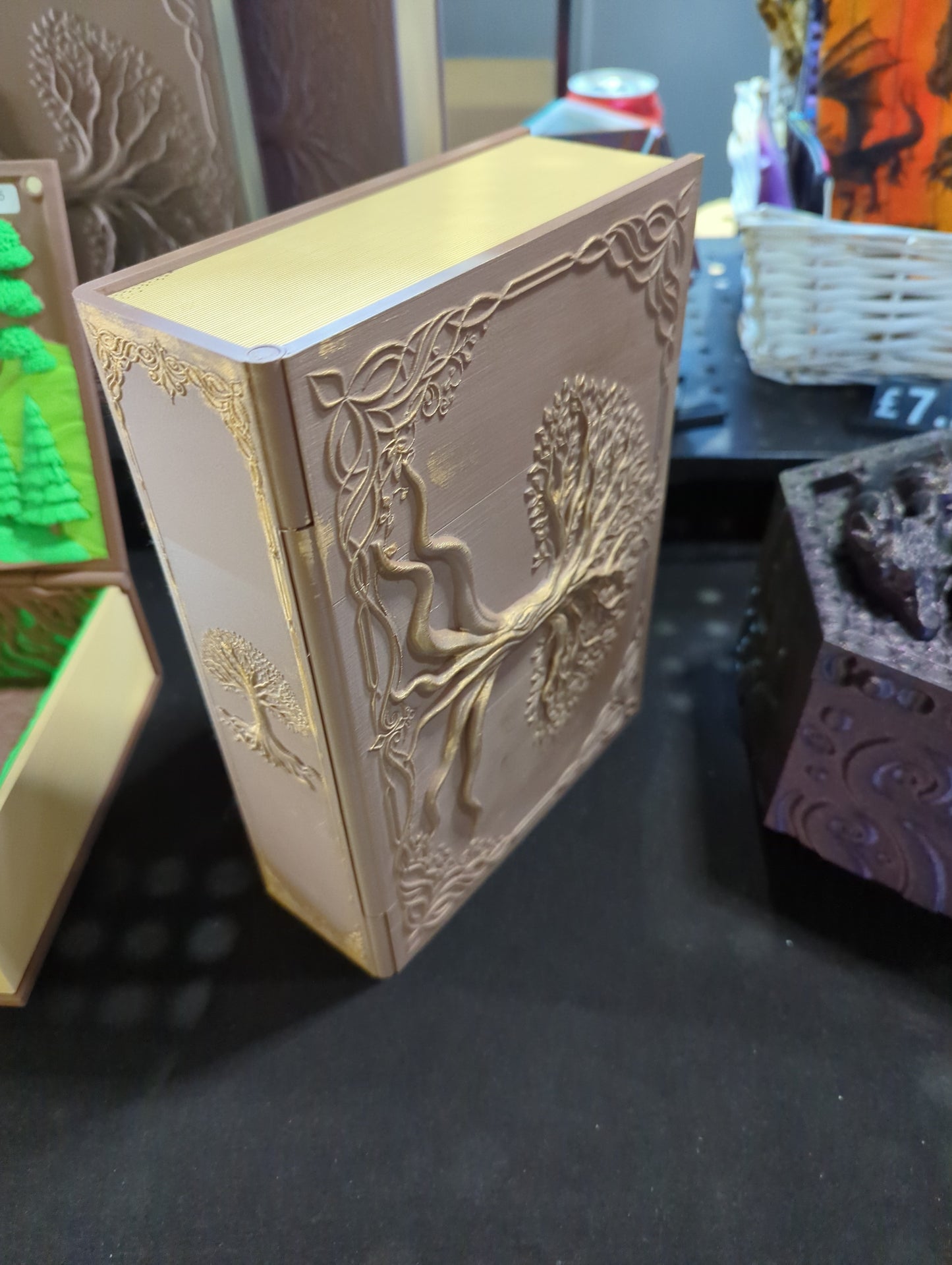Tree dice tower book box